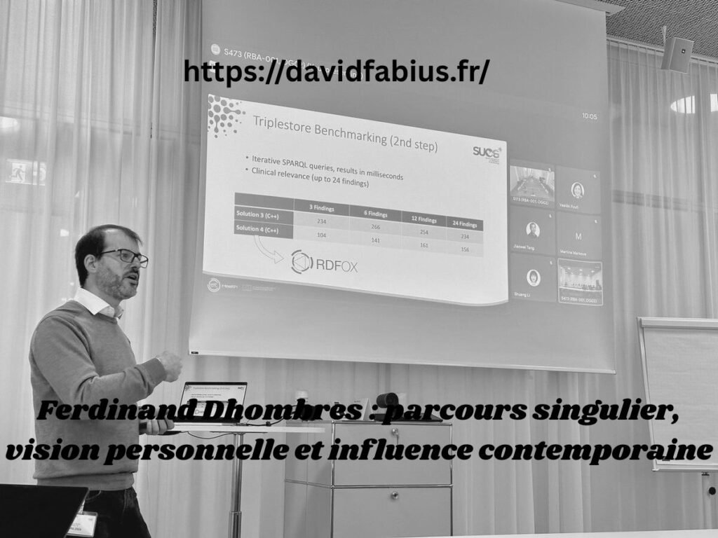 Ferdinand Dhombres : parcours singulier, vision personnelle et influence contemporaine Ferdinand Dhombres